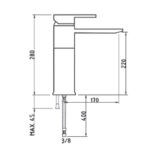 Baterie Lavoar Tulip Crom TLP3300C - imagine 2
