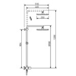 Sistem de dus Zeugma Gri ZGM5570GR - imagine 2