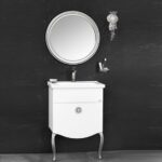 Set Mobilier Baie Cunda White Silver 60 cm