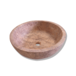 Lavoar Travertin Rouge Fleurs CDM03 42 x 15 cm
