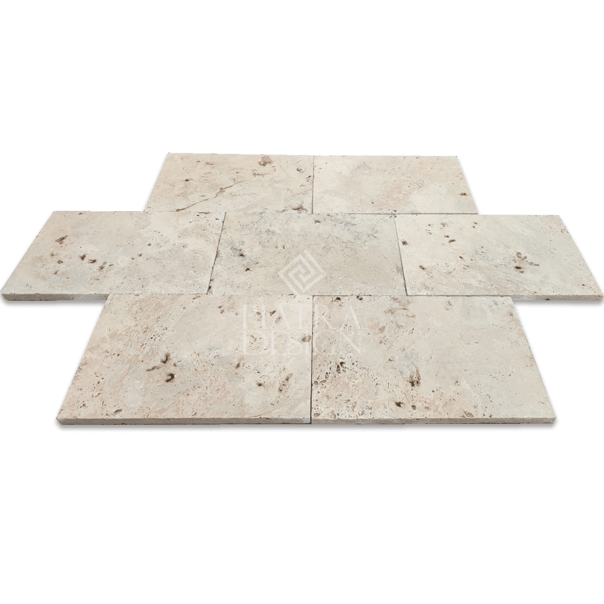 Placi Travertin Ivory Antichizat 40.6 x 61 x 3 cm Placi Travertin Ivory Antichizat 40.6 x 61 x 3 cm