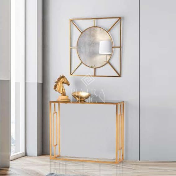 MODEL 08 (6) Consola Celine Gold 35 X 110 X 74 - imagine 1