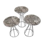 Masa Cafea Amelie Silver 40 X 60 - imagine 2