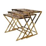 Masa Cafea Anais Gold 36/38/40 X 50/55/60 X 46/51/55 - imagine 3