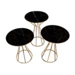 Masa Cafea Amelie Gold 40 X 55 - imagine 2