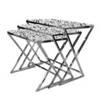Masa Cafea Anais Silver 36/38/40 X 50/55/60 X 46/51/55 - imagine 2