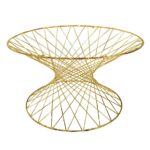 Masa Cafea Sophie Gold 78 X 45 - imagine 3