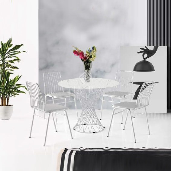 Masa Cafea Sophie Silver 41 f Masa Cafea Sophie Silver 41 X 55 - imagine 1