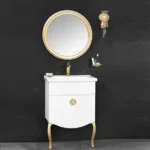 Set Mobilier Baie Cunda White Gold 60 cm