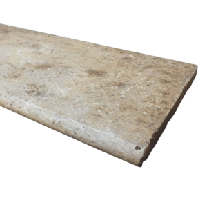 Placi Travertin Terra Antichizat 1LSF - 1 lungime bastonata 33 x 61 x 3 cm