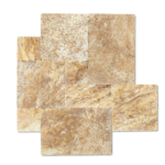 Placi Travertin Yellow Antichizat Pattern Set x 3 cm