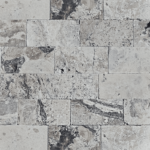Placi Travertin Silver Rustic Antichizat 15.25 x 30.5 x 3 cm