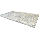 Placi Travertin Silver Antichizat 1LSF - 1 lungime bastonata 33x61x3 cm - imagine 8
