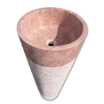 Lavoar Travertin Rouge Fleurs CDM-48B 40 x 85 cm