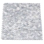 Mozaic Marmura Grey Elips Slefuit 3 x 1.5 x 1 cm