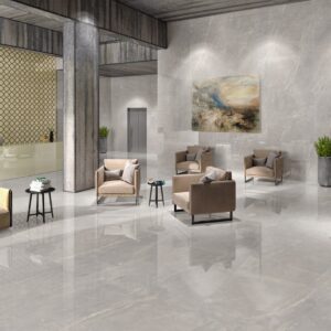 Gresie Portelanata Rectificata Armani Grey Lucioasa 120 x 240 x 0.9 cm