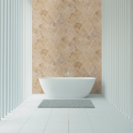 Placi Travertin Terra Exclusive Design Slefuit Chituit 35.2 x 40.7 x 1.2 cm