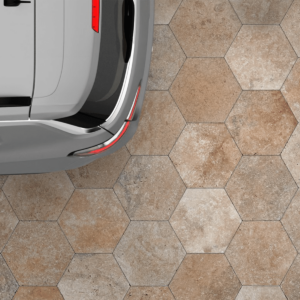 Placi Travertin Multi Crema Hexagon Slefuit Chituit 26.4 x 30.5 x 1.2 cm