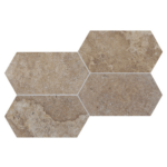 Placi Travertin Noce Geometric Design Periat 20.3 x 40.6 x 1.2 cm