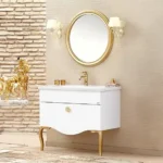 Set Mobilier Baie Cunda White Gold 100 cm FD