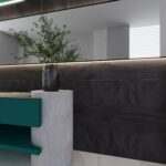 Gresie Portelanata Rectificata Cipollino Nero Mata 60 x 120 x 0.88 cm - imagine 2