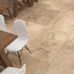 Gresie Portelanata Rectificata Crema Travertino Mata 60 x 120 x 0.7 cm - imagine 3