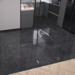 Gresie Portelanata Rectificata Noir Terrazzo Lucioasa 60 x 120 x 0.7 cm - imagine 2