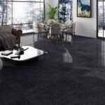 Gresie Portelanata Rectificata Noir Terrazzo Lucioasa 60 x 120 x 0.7 cm