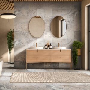 Placi Travertin Valenciano Com Periat Chituit 30.5 x 61 x 1 cm