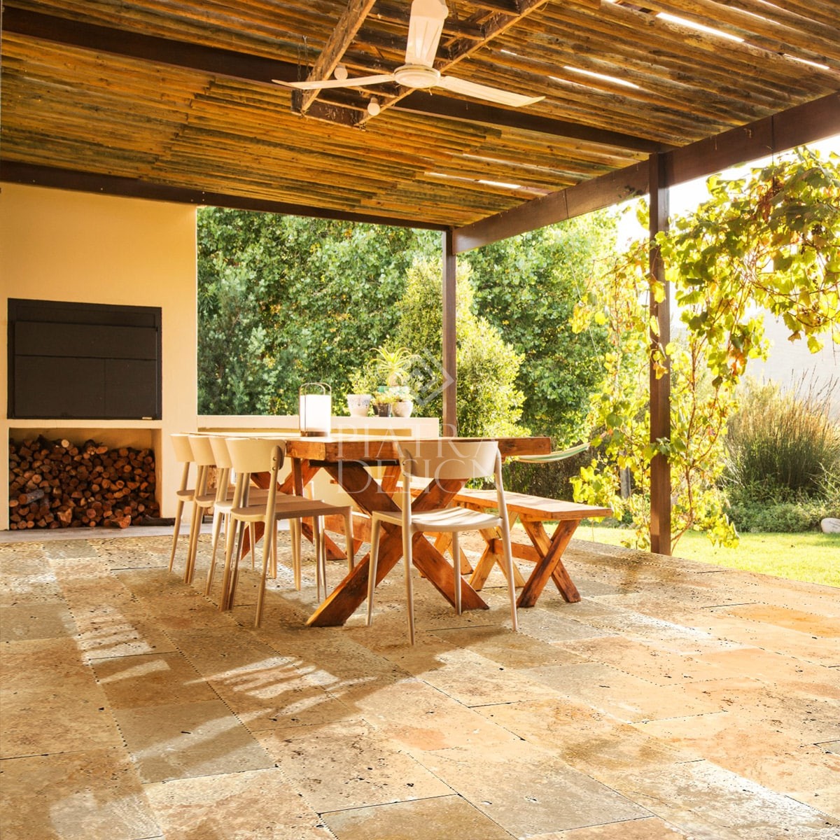 Placi-Travertin-Classic-Rustic-Antichizat-40.6-x-61-x-1.2-cm Placi Travertin Classic Rustic Antichizat