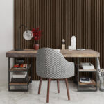 Riflaj decorativ Linea Acustic, esotica / negru - imagine 3