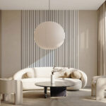 Riflaj decorativ Linea Acustic, gri ghetar / negru - imagine 3