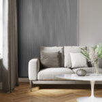 Riflaj decorativ Linea Acustic, gri ghetar / negru