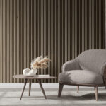 Riflaj decorativ Linea Acustic, hakire bej / negru
