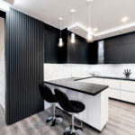 Riflaj decorativ Linea Slim 3, negru / negru - imagine 4