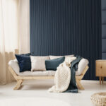 Riflaj decorativ Linea Acustic, bleumarin / negru