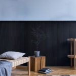 Riflaj decorativ Linea Acustic, bleumarin / negru - imagine 2