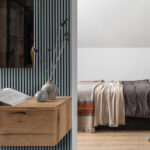 Riflaj decorativ Linea Acustic, albastru fumuriu / negru - imagine 5