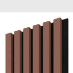 Riflaj decorativ Linea Acustic, teracota / negru - imagine 6