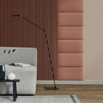 Riflaj decorativ Linea Acustic, teracota / negru