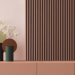 Riflaj decorativ Linea Acustic, teracota / negru - imagine 5