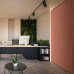 Riflaj decorativ Linea Acustic, teracota / negru - imagine 3