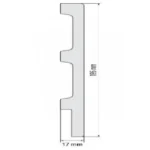Plintă Decorativă Durotec 39, 244 x 19.5 x 1.7 cm - imagine 2