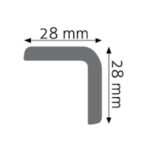Colțar Decorativ Durotec 13, 244 x 2.8 x 2.8 cm - imagine 2