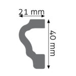 Brâu Decorativ Durotec 14, 244 x 4 x 2.1 cm - imagine 2
