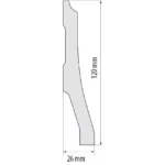 Plintă Decorativă Durotec 34, 244 x 12 x 2.6 cm - imagine 2
