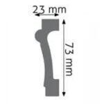 Brâu Decorativ Durotec 05, 244 x 7.3 x 2.3 cm - imagine 2