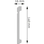 Plintă Decorativă Durotec 30, 244 x 14 x 1.6 cm - imagine 2