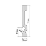 Plintă Decorativă Led Durotec 29LE, 244 x 9.9 x 1.6 cm - imagine 2