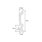 Plintă Decorativă Led Durotec 19LE, 244 x 9,8 x 1.8 cm - imagine 2